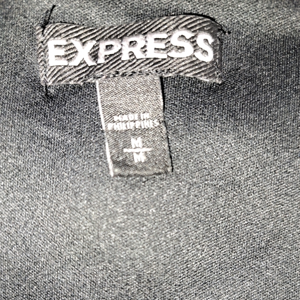 Express Black Sleeveless Bustier Style Top Zip Back Size Medium - Picture 4 of 7